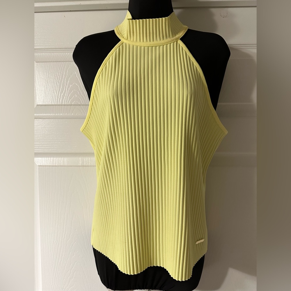 Marc New York. Andrew Marc High Neck Lemon Meringue Yellow Top. NWT!
Size: M - Picture 7 of 15